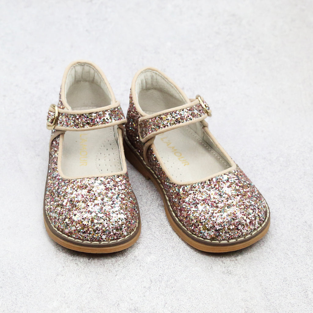 Natasha Holiday Glitter Mary Janes for Toddler Girls – Babychelle