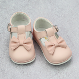Angel Baby Girls Minnie Pink Bow T-Strap Mary Jane - Southern Baby - Heirloom Classic Shoes -  - Babychelle.com