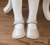 Toddler Girls Classic Almond Scalloped Stitch Down Mary Janes by L'Amour Shoes - Babychelle.com