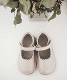 Toddler Girls Classic Almond Scalloped Stitch Down Mary Janes by L'Amour Shoes - Babychelle.com
