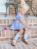Girls Golden Ruffle Mary Janes - Babychelle.com