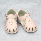 Baby Girls Shelby Pink Caged Leather Sandals - Southern Baby Shoes -  Babychelle.com
