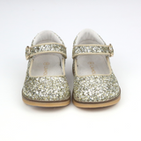 Toddler Girls Natasha Holiday Christmas Champagne Glitter Mary Janes -  Babychelle.com