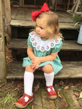 L'Amour Girls Red Autumn T-Strap Bow Mary Janes - Babychelle.com