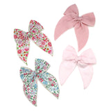 Liberty of London Floral Midi Bows and Linen Midi Bows at Babychelle.com