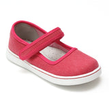 L'Amour Girls Jenna Fuchsia Canvas Mary Janes - Babychelle.com