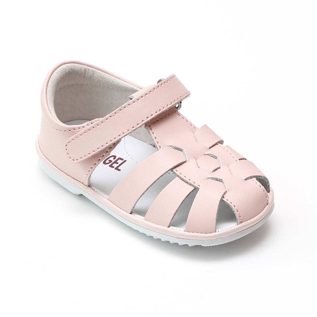 Angel Baby Girls Christie Leather Fisherman Sandals Babychelle