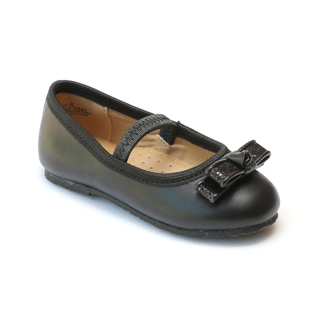 L'amour Girls' Leather Ballet Flat (Toddler/Youth)