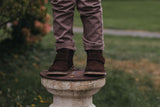 L'Amour Boys Brown Velcro Strap Boots - Babychelle.com