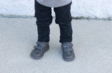 L'Amour Boys Khaki Double Strap Leather Sneaker - Babychelle.com