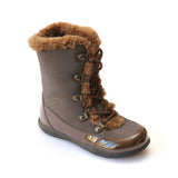 L'Amour Girls Brown Lodge Boots - Babychelle.com
