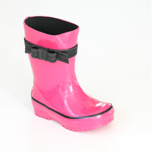 Pluie Pluie Girls R2B - FU Fuchsia Bow Rain Boots