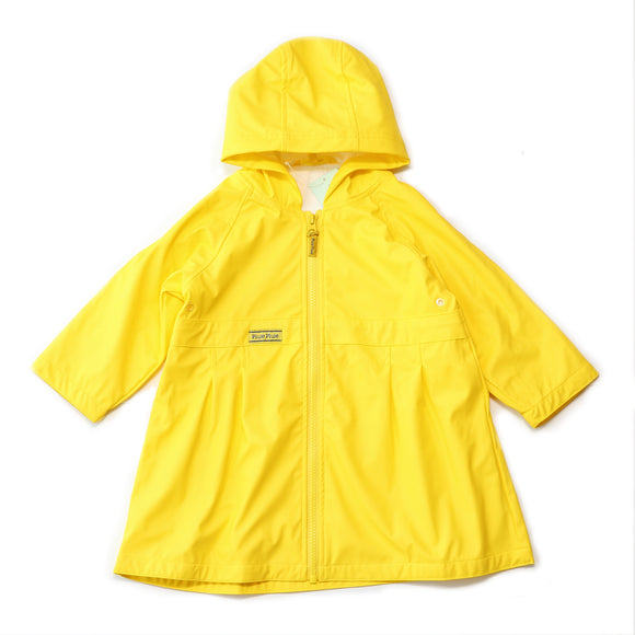Pluie Pluie Girls Solid Yellow Rain Coat