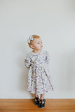 L'Amour Girls Patent Navy T-Strap Stitch Down Teardrop Mary Janes - Babychelle.com