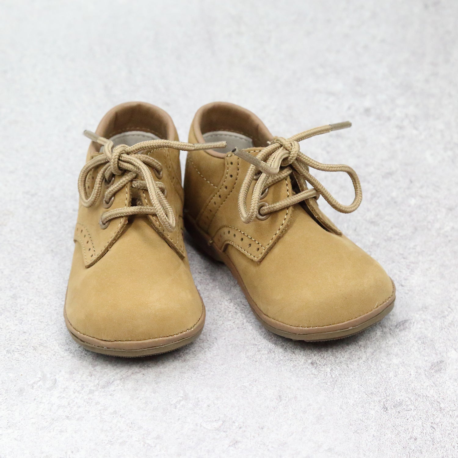Angel Baby Boys Nubuck Leather Dress Lace Up Oxfords Angel Baby Boys Nubuck Leather Dress Lace Up Oxfords