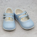 Elise Double Strap Mary Jane (Baby) Bluebell Blue