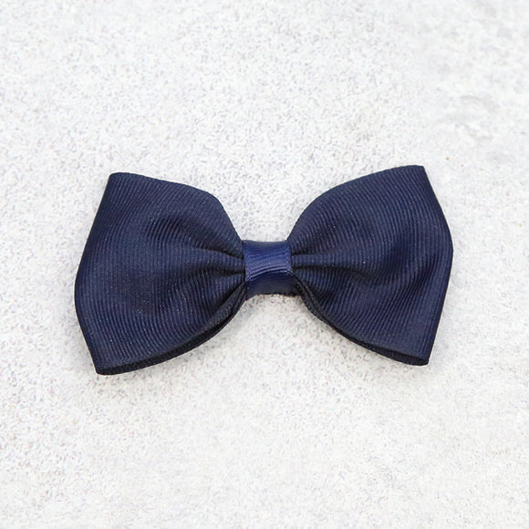 L'Amour Toddler Girls Grosgrain Bow Hair Clip (Navy)