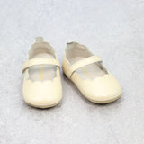 Mimi Infant Girls Scalloped Crib Mary Jane - Oyster