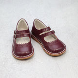 Toddler Girls Tatiana Scalloped Mary Jane - Eggplant