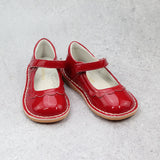 Violette Patent Red Scalloped Petal Mary Jane - Toddler Girls Classic Shoes - L'Amour Shoes