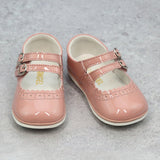 Elise Double Strap Mary Jane (Baby) Patent Rose