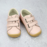 Toddler Girls Marisa Pink Scalloped Double Strap Sneaker -Babychelle.com