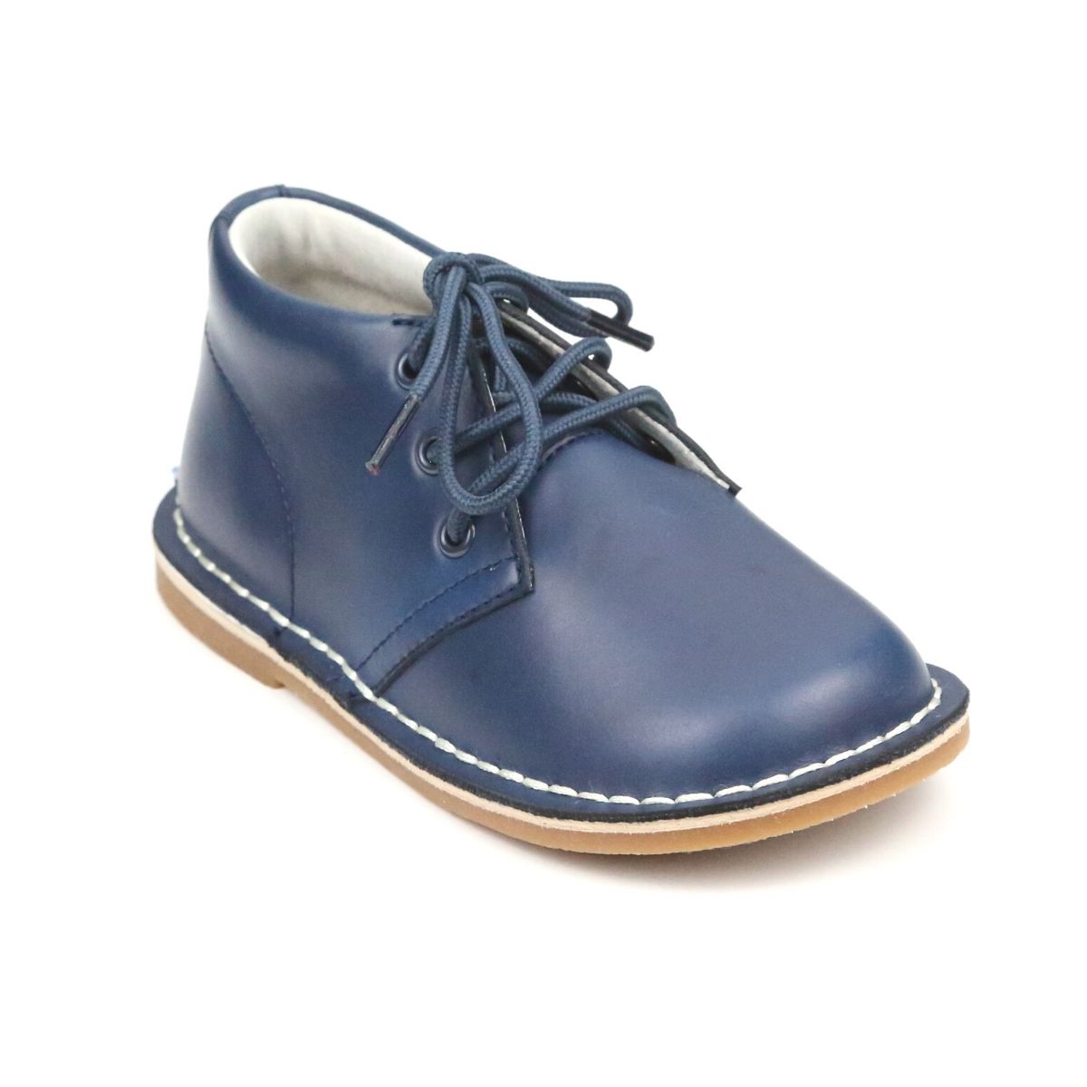 Boys Logan Waxed Leather Lace Up Shoes Boys Logan Waxed Leather Lace Up Shoes