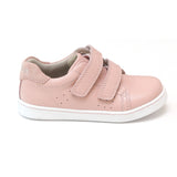 Toddler Girls Kenzie Double Velcro Sweetheart Double Strap Blush Pink Leather Sneaker - Babychelle.com