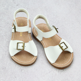 Toddler Girls Vintage Inspired Classic Buckled Strap Open Toe Sandal In Leather - Babychelle.com