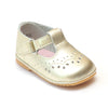 Angel Infant Girls 2945 Gold T-Strap Mary Janes - Babychelle.com