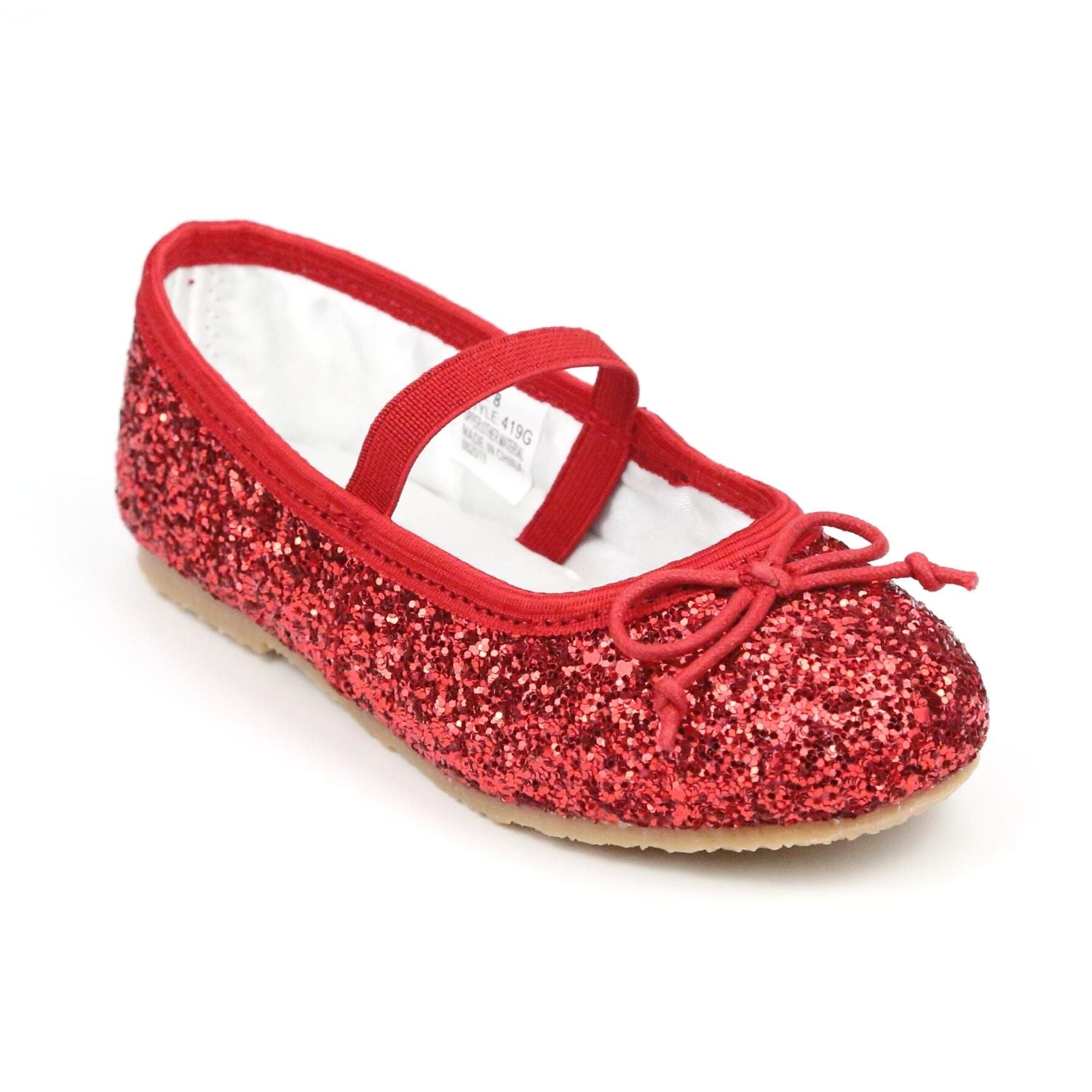 Skærm vogn Charles Keasing Victoria Girls Glitter Ballet Flats – Babychelle