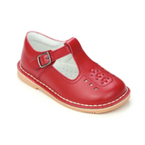 L'Amour Toddler Girls Kaia Red T-Strap 90s Vintage Mary Janes - Classic Toddler Girls Mary Janes, Flashback From the 90s - Babychelle.com