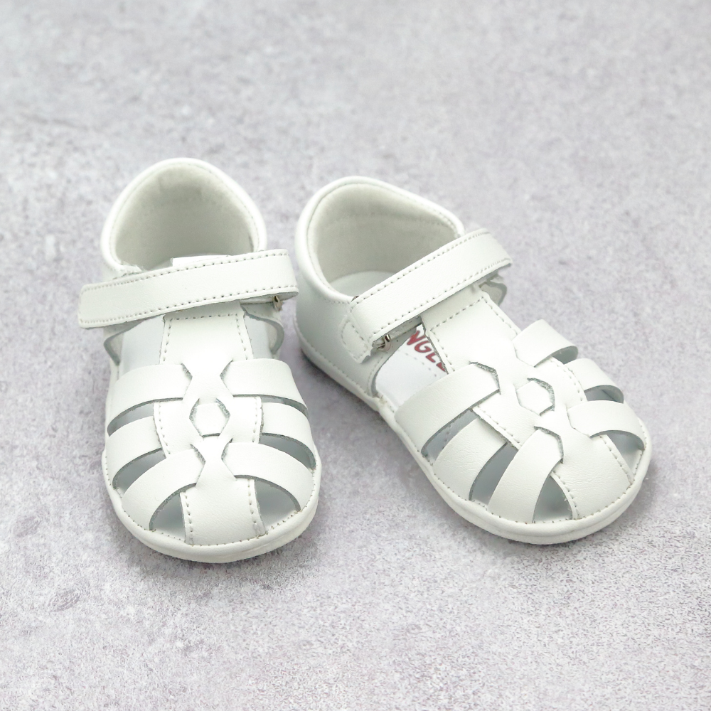 Angel Baby Boys Henry Caged Leather Vintage Inspired Sandal – L'Amour Shoes