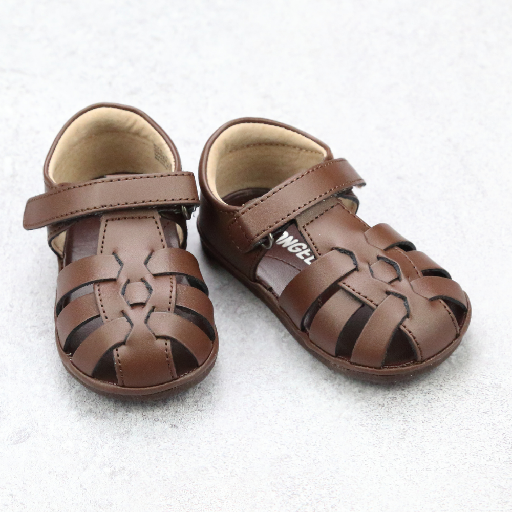Angel Baby Boys Leather Fisherman Sandals Babychelle