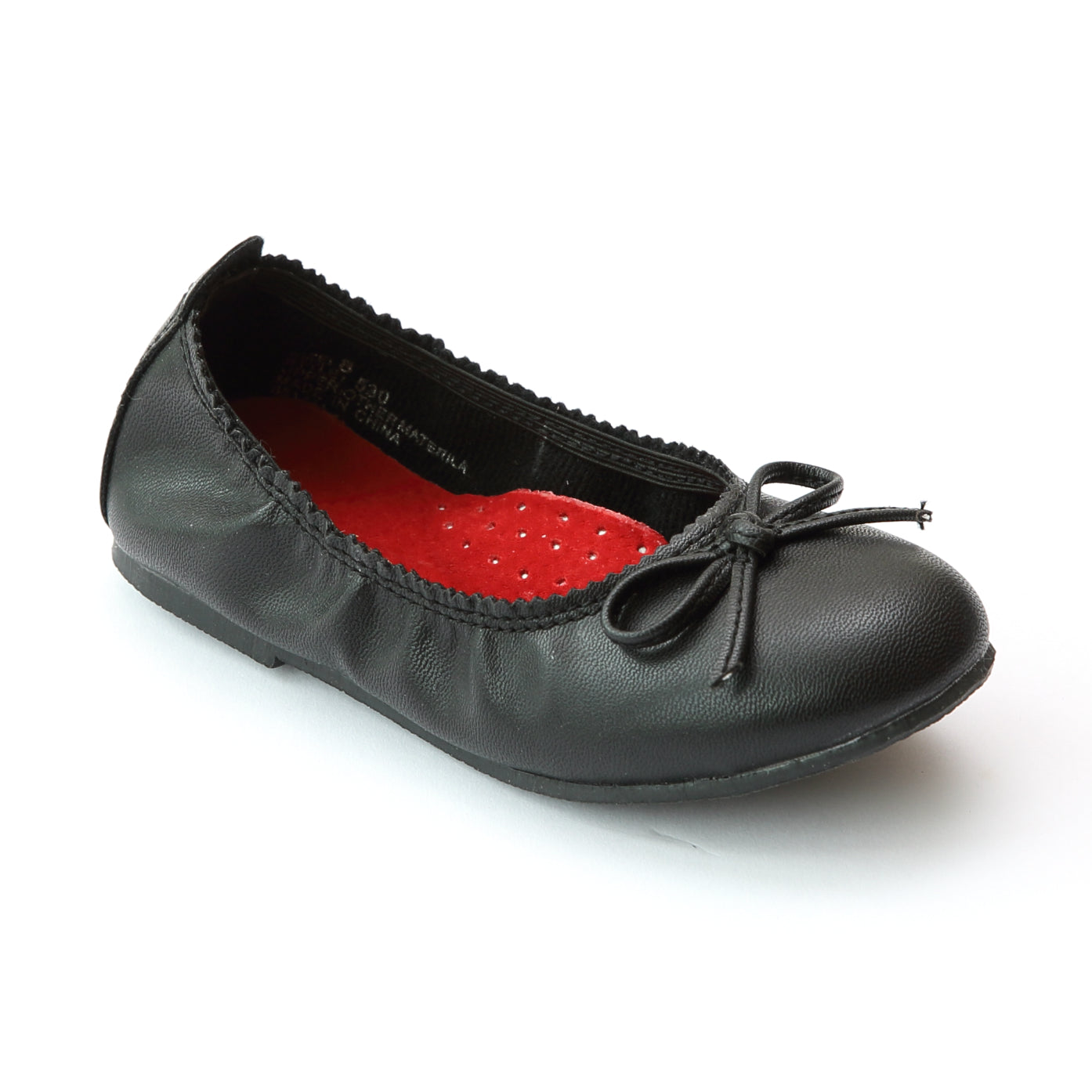 FINAL SALE L Amour Girls Tonal Bow Elastic Ballet Flat Babychelle