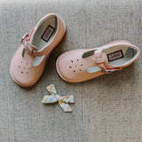L'Amour Girls Classic 751 Pink Leather Mary Janes - Babychelle.com