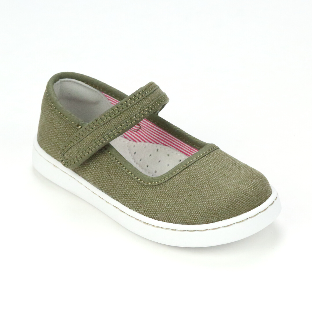 L Amour Girls Jenna Canvas Playground Mary Janes Babychelle