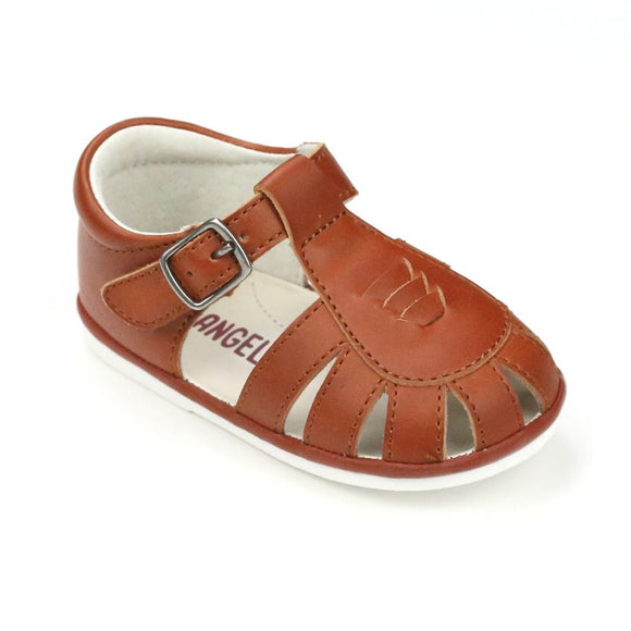 Henry Baby Boys Vintage Inspired Leather Sandal - Angel Baby Shoes - Heirloom Shoes - Southern Baby