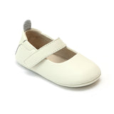 L'Amour Infant Girls Cream Leather Crib Mary Janes - Babychelle.com