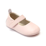 L'Amour Infant Girls Pink Leather Crib Mary Janes - Babychelle.com