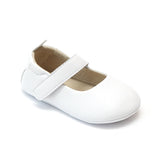 L'Amour Infant Girls White Leather Crib Mary Janes - Babychelle.com