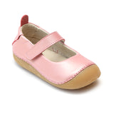 L'Amour Toddler Girls Guava Leather Flexible Mary Janes - babychelle.com