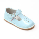 L'Amour Girls Joy 751 Classic Patent Blue T-Strap Mary Janes - Babychelle.com