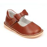 Toddler Girls Iris Cognac Leather Double Bow Strap Mary Janes - Classic  Shoes - Babychelle.com