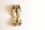 Angel Baby Girls Gold Scalloped T-Strap Mary Janes - Babychelle.com
