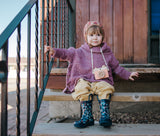 Pluie Pluie Girls RB - NY Navy Flower Rain Boots - Babychelle.com