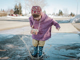 Pluie Pluie Girls RB - NY Navy Flower Rain Boots - Babychelle.com