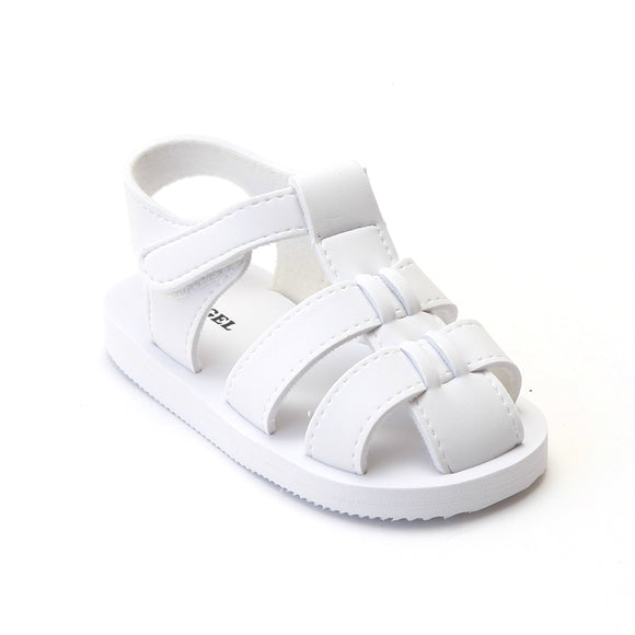 Angel Baby Girls EVA White Foam Fisherman Sandals - Babychelle.com