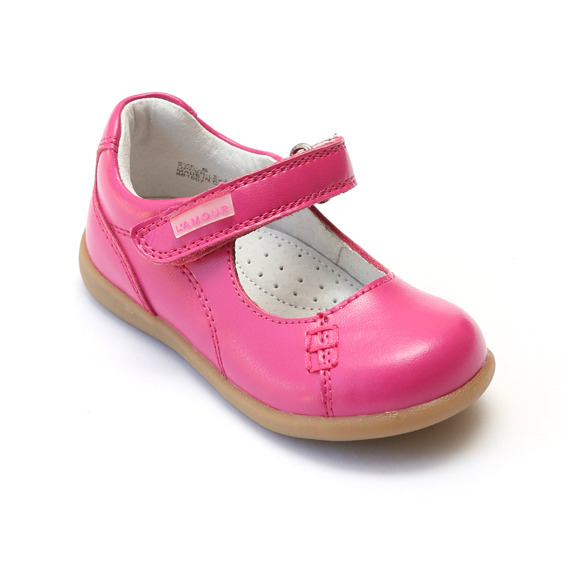 L'Amour Girls Matte Leather Mary Janes Babychelle