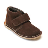 L'Amour Boys Brown Velcro Strap Boots - Babychelle.com